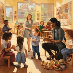 Early-years-educators-interacting-with-children-in-a-classroom-setting